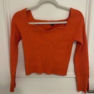 Orange Long sleeve top